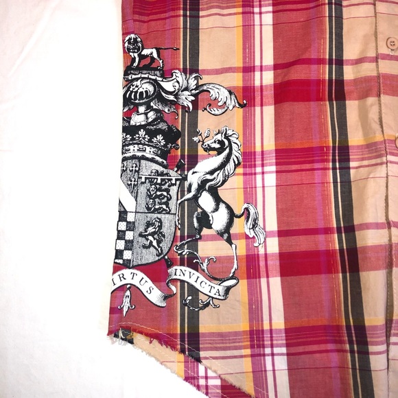 Men’s Bulzeye Black Label Plaid Button Up Short Sleeve Shirt Size XL - Picture 4 of 7